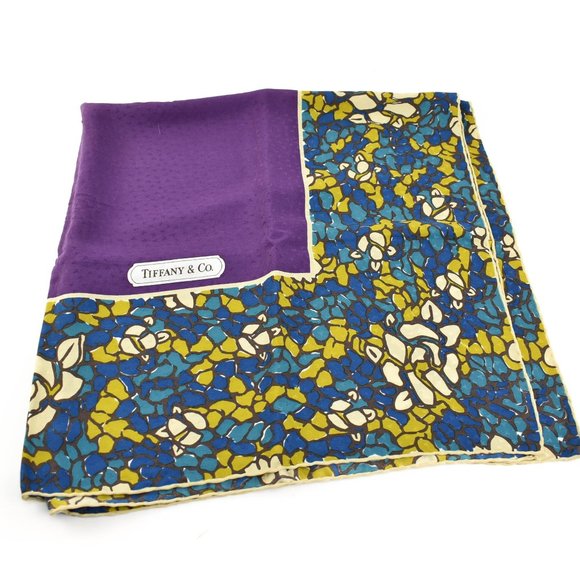 TIFFANY & Co: Multicolor, 100% Silk Scarf (rg) - Picture 5 of 5